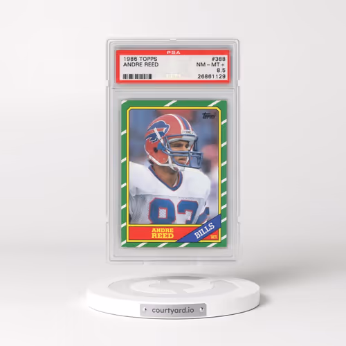 1986 Topps #388 Andre Reed (PSA 8.5 NM-MT+)