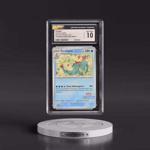 2025 Pokémon Svp EN-SV Black Star Promo #213 Feraligatr - Illustration Contest 2024 (CGC 10 GEM MINT