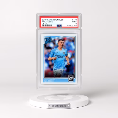 2018 Panini Donruss #179 Phil Foden - Optic (PSA 9 MINT)