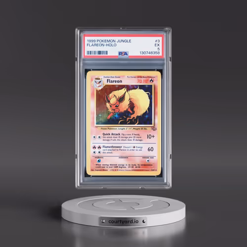 1999 Pokémon Jungle #3 Flareon - Holo (PSA 5 EX)