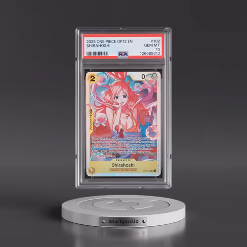 2025 One Piece OP12-Legacy of the Master #102 Shirahoshi (PSA 10 GEM MINT)