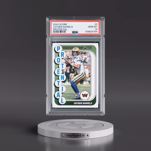 2024 Panini Score Protential #3 Jayden Daniels (PSA 10 GEM MINT)