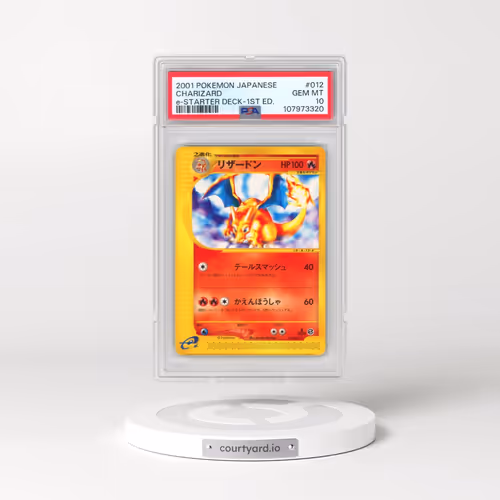 2001 Pokémon E-Starter Deck #012 Charizard - 1st Edition (PSA 10 GEM MINT)