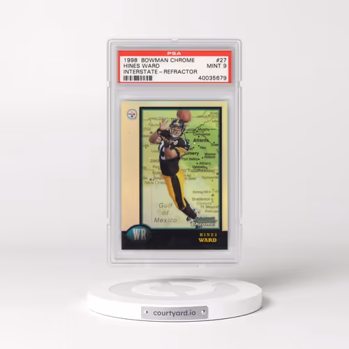 1998 Bowman Chrome #27 Hines Ward - Interstate-Refractor (PSA 9 MINT)