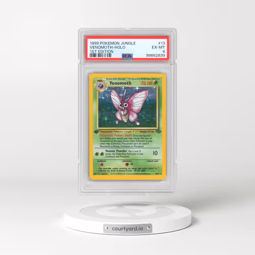 1999 Pokémon Jungle #13 Venomoth - 1st Edition Holo (PSA 6 EX-MT)