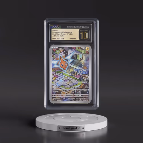 2025 Pokémon Sv9a-Heat Wave Arena #074 Rotom - Art Rare (CGC 10 PRISTINE)