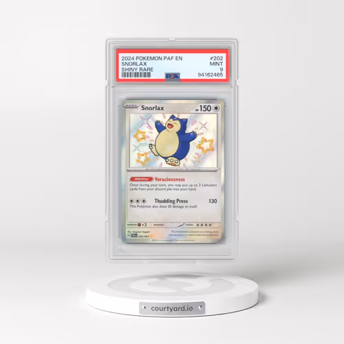 2024 Pokémon Paf EN-Paldean Fates #202 Snorlax - Shiny Rare (PSA 9 MINT)