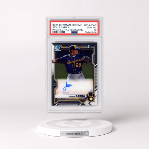 2021 Bowman Chrome Prospect Autographs #CPAJPAR Jesus Parra (PSA 10 GEM MINT)