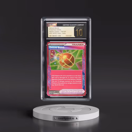 2024 Pokémon Scr EN-Stellar Crown #134 Deluxe Bomb (CGC 10 PRISTINE)
