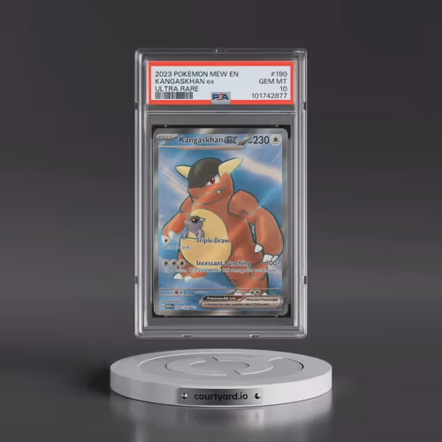 2023 Pokémon Mew EN-151 #190 Kangaskhan EX - Holo Ultra Rare (PSA 10 GEM MINT)