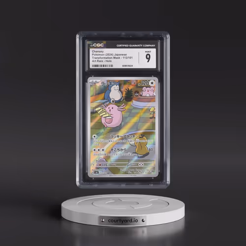 2024 Transformation Mask #113/101 Chansey - Art Rare Holo (CGC 9 MINT)
