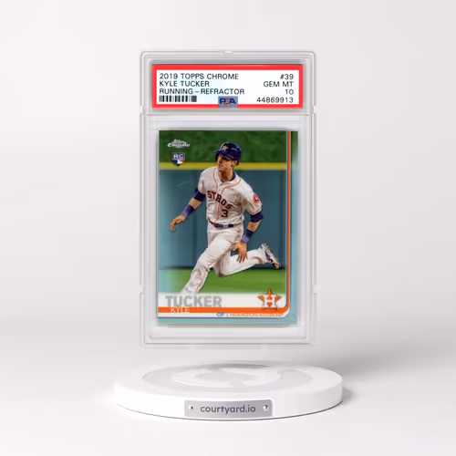 2019 Topps Chrome #39 Kyle Tucker - Running-Refractor (PSA 10 GEM MINT)