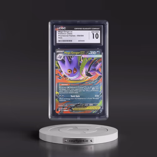 2025 Pokémon Pfl EN-Phantasmal Flames #056 Mega Gengar EX - Holo (CGC 10 GEM MINT)