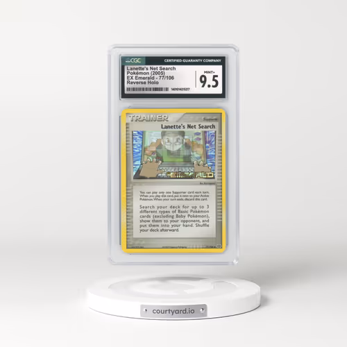 2005 EX Emerald #77 Lanette's Net Search - Holo (CGC 9.5 MINT+)