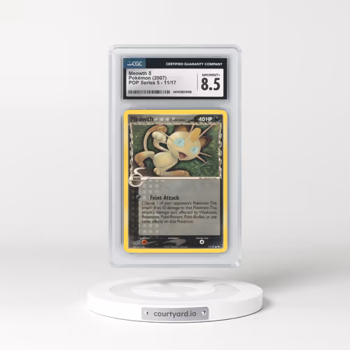 2007 POP Series 5 #11/17 Meowth δ (CGC 8.5 NM-MT+)