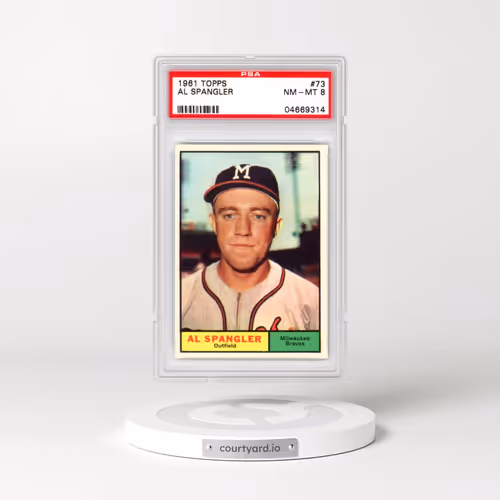 1961 Topps #73 Al Spangler (PSA 8 NM-MT)