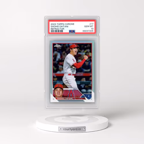 2023 Topps Chrome #17 Shohei Ohtani - Refractor (PSA 10 GEM MINT)