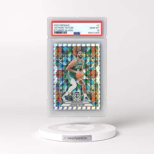 2023 Panini Mosaic Stained Glass #2 Jayson Tatum (PSA 10 GEM MINT)