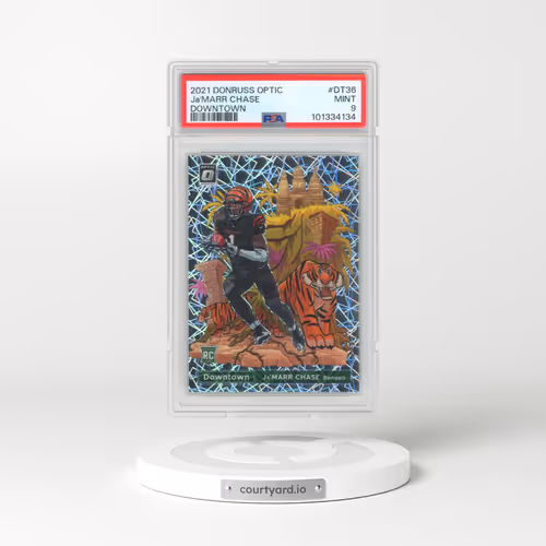 2021 Panini Donruss Optic Downtown #DT36 JA'Marr Chase (PSA 9 MINT)