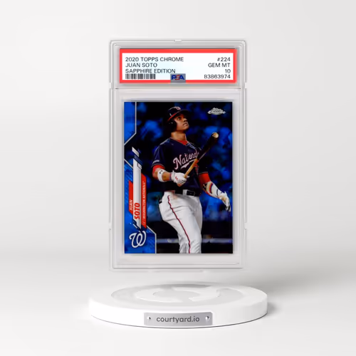 2020 Topps Chrome Sapphire Edition #224 Juan Soto (PSA 10 GEM MINT)