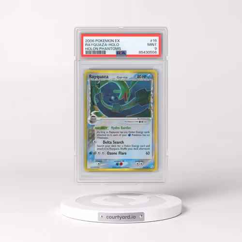 2006 Pokémon EX Holon Phantoms #16 Rayquaza - Holo (PSA 9 MINT)