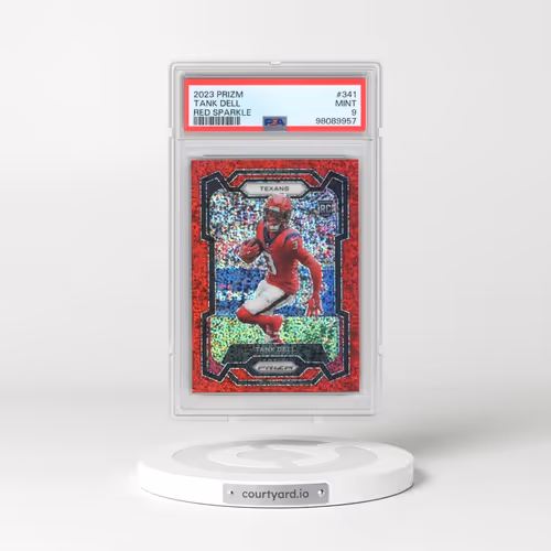 2023 Panini Prizm #341 Tank Dell - Red Sparkle (PSA 9 MINT)
