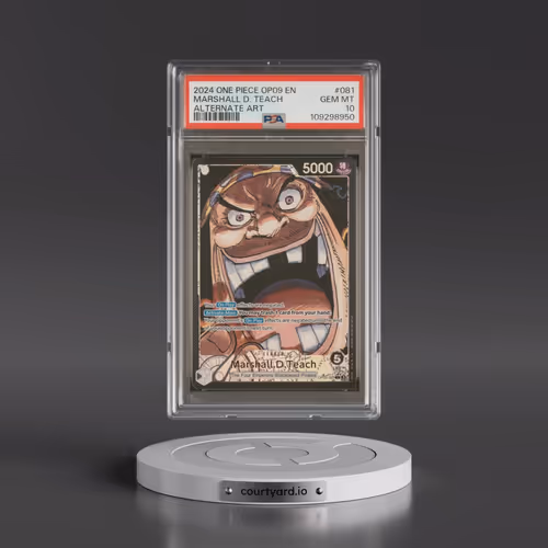 2024 One Piece OP09-Emperors in the New World #081 Marshall D. Teach - Alternate Art (PSA 10 GEM MIN