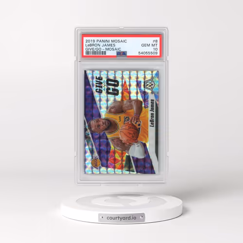 2019 Panini Mosaic Give and Go #8 LeBron James - Mosaic (PSA 10 GEM MINT)