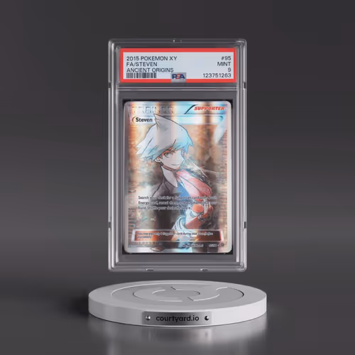 2015 Pokémon XY Ancient Origins #95 Steven - Full Art (PSA 9 MINT)