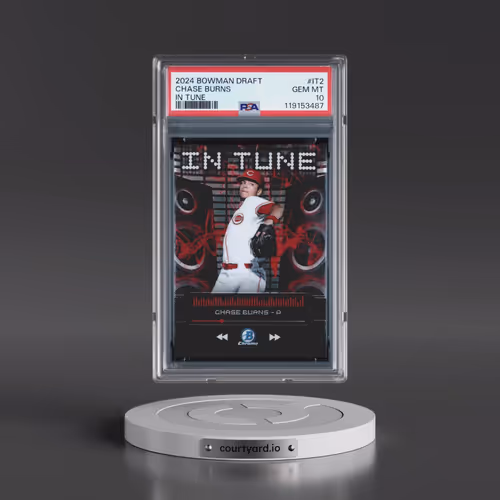 2024 Bowman Draft in Tune #IT2 Chase Burns (PSA 10 GEM MINT)
