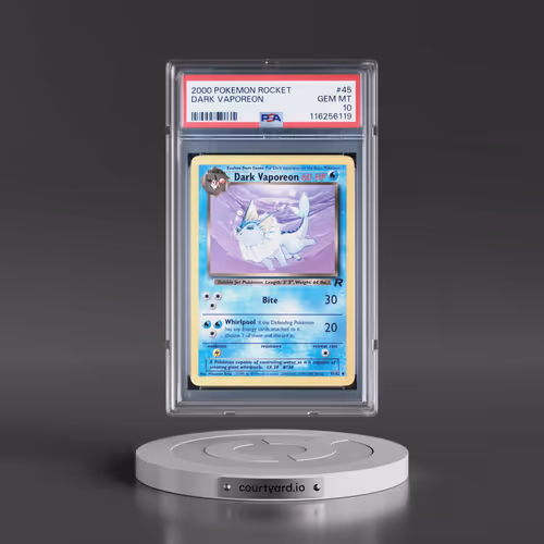 2000 Pokémon Rocket #45 Dark Vaporeon (PSA 10 GEM MINT)