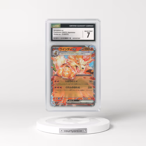 2023 Violet ex #016/078 Arcanine ex (CGC 7 NM)
