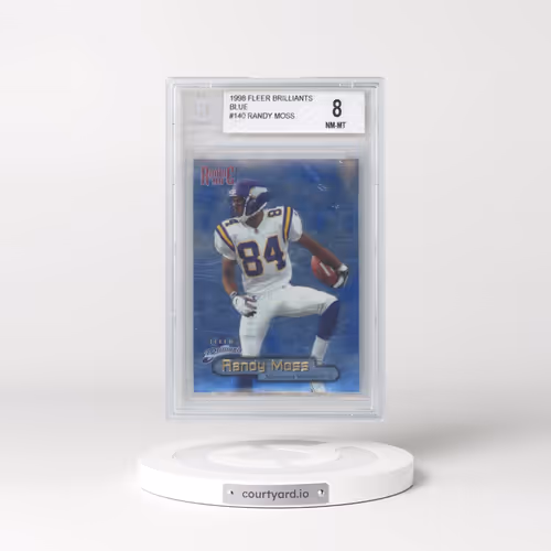 1998 Fleer Brilliants #140B Randy Moss - Blue (BGS 8 NM-MT)