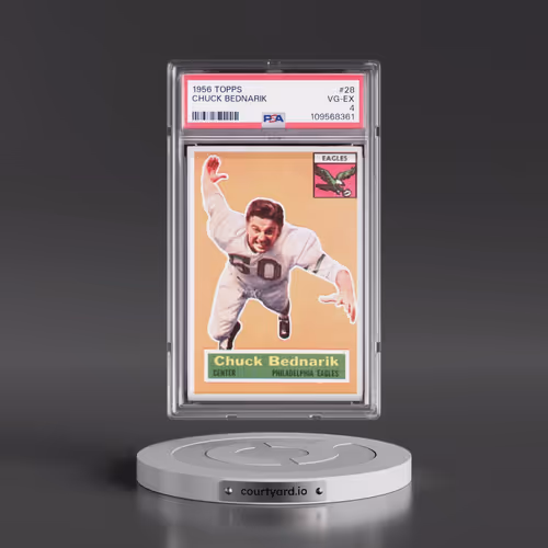 1956 Topps #28 Chuck Bednarik (PSA 4 VG-EX)
