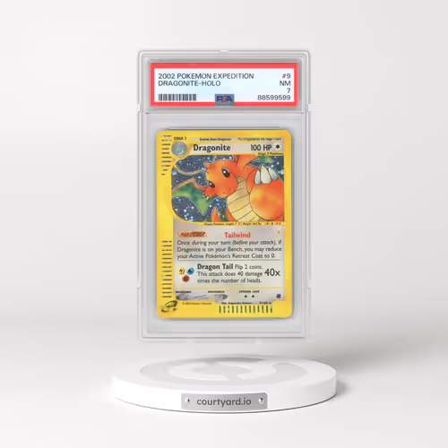 2002 Pokémon Expedition #9 Dragonite - Holo (PSA 7 NM)
