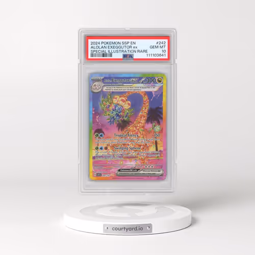 2024 Pokémon Ssp EN-Surging Sparks #242 Alolan Exeggutor EX - Holo Special Illustration Rare (PSA 10