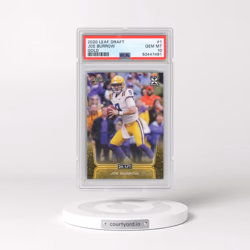 2020 Leaf Draft #1 Joe Burrow - Gold (PSA 10 GEM MINT)