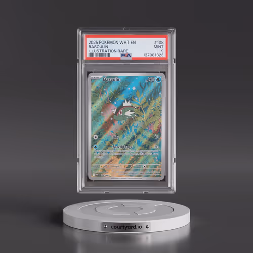 2025 Pokémon Wht EN-White Flare #108 Basculin - Illustration Rare (PSA 9 MINT)
