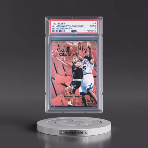 1997 Fleer Game Breakers #7 Anfernee Hardaway/Nick Anderson (PSA 9 MINT)