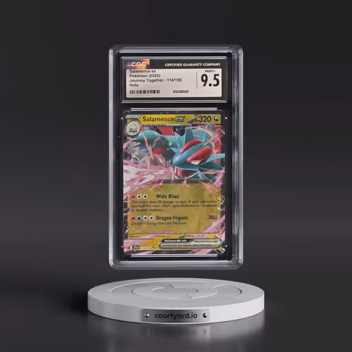 2025 Pokémon Jtg EN-Journey Together #114 Salamence EX - Holo (CGC 9.5 MINT+)