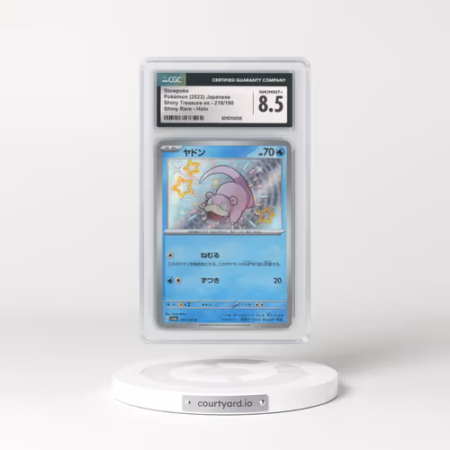 2023 Shiny Treasure ex #219/190 Slowpoke - Shiny Rare Holo (CGC 8.5 NM-MT+)