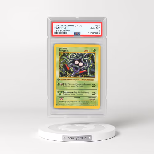 1999 Pokémon Game #66 Tangela - 1st Edition (PSA 8 NM-MT)