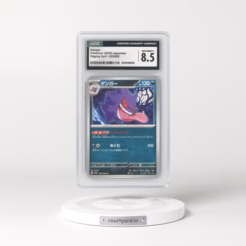 2023 Raging Surf #035/062 Gengar (CGC 8.5 NM-MT+)