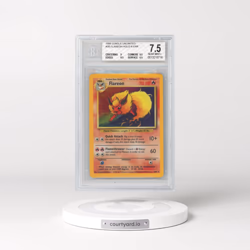 1999 Jungle #3 Flareon - Holo No Set Symbol (BGS 7.5 NM+)