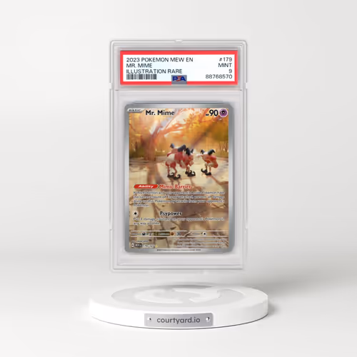 2023 Pokémon Mew EN-151 #179 Mr. Mime - Illustration Rare (PSA 9 MINT)