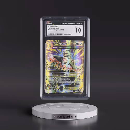 2015 Ancient Origins #92/98 M Tyranitar EX - Ultra Rare Holo (CGC 10 GEM MINT)