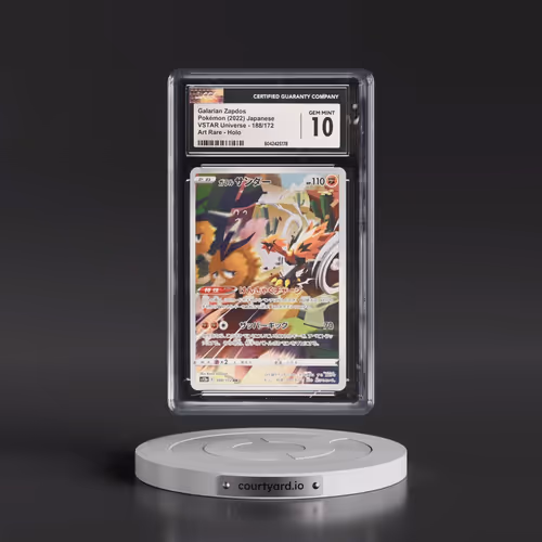 2022 VSTAR Universe #188/172 Galarian Zapdos - Art Rare Holo (CGC 10 GEM MINT)