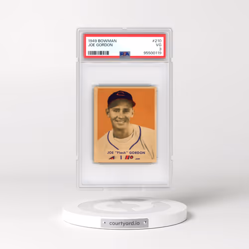 1949 Bowman #210 Joe Gordon (PSA 3 VG)