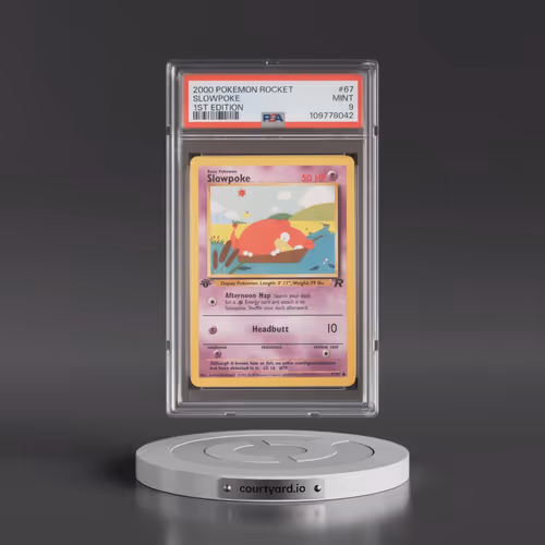 2000 Pokémon Rocket #67 Slowpoke - 1st Edition (PSA 9 MINT)