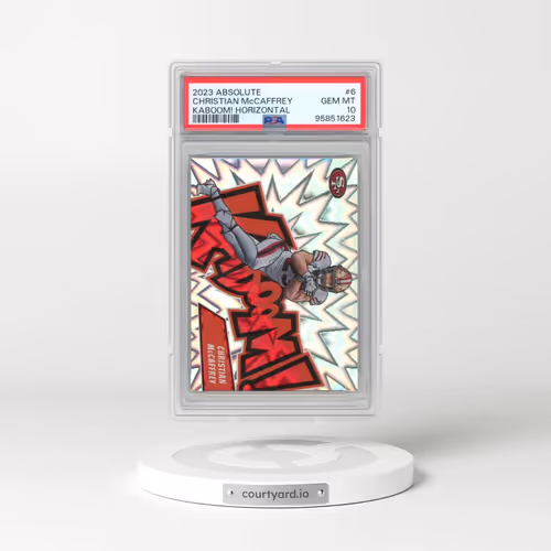 2023 Panini Absolute Kaboom! Horizontal #6 Christian McCaffrey (PSA 10 GEM MINT)